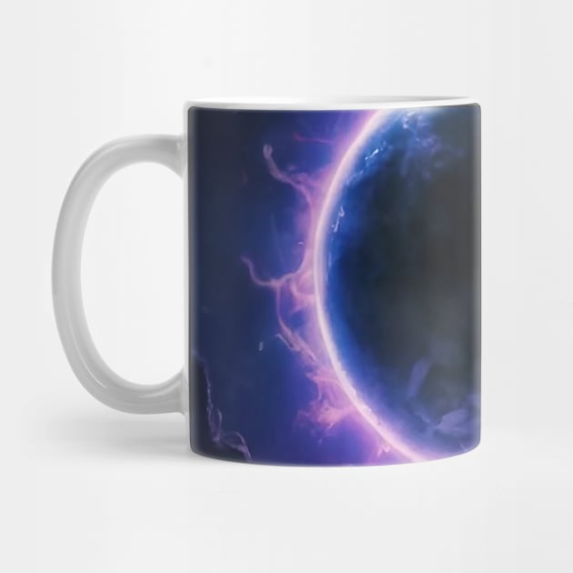 Black Hole Purple Cosmic Dark Galaxy by plainlyfashion